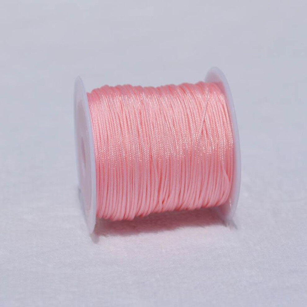 (pink) Nylon Cord For Necklace Bracelets 0.8mm*20m Diy Jewelry Thread High Quality Cords Jewelry Accessories