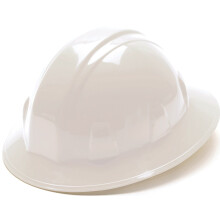 Pyramex Safety SL-Serie Schutzhelm mit voller Krempe und 4-Punkt-Ratschenaufhngung, wei, mittelgro