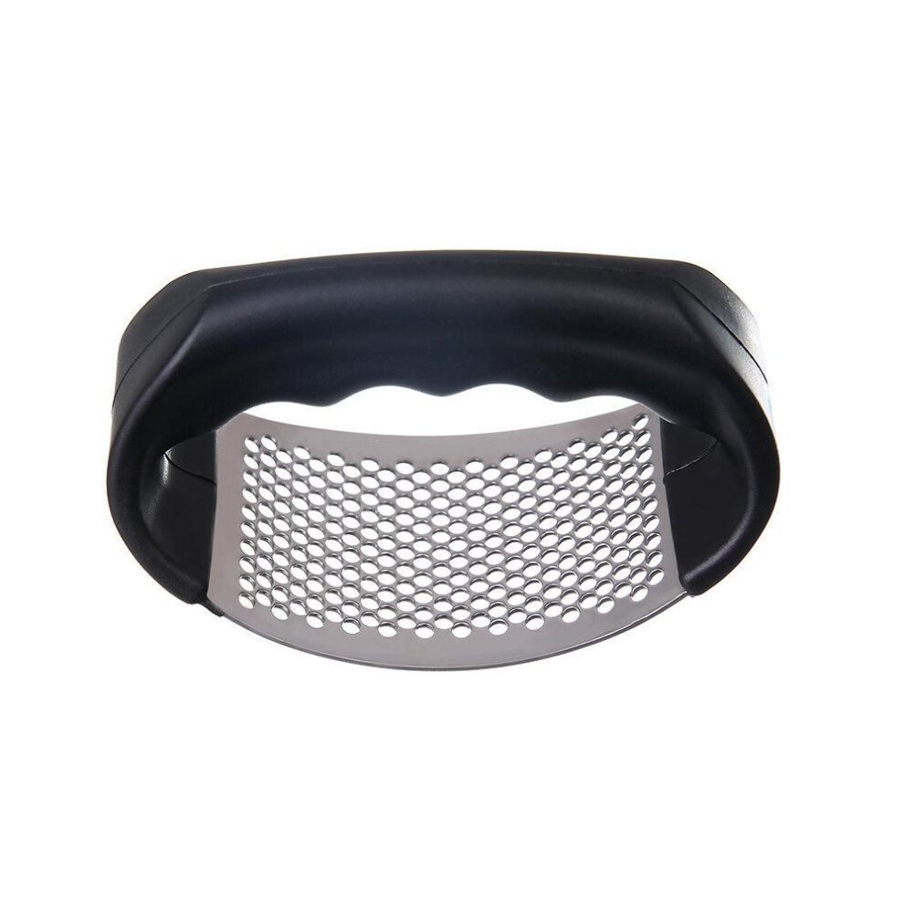 (black) 1pcs Stainless Steel Garlic Press Manual Garlic Press Device Kitchen Press Squeezer Ginger Garlic Tools Kitchen Accessories