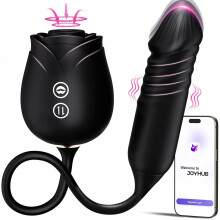 (Olive Black) Female thrust G-spot and 10 sucking dildo vibrator