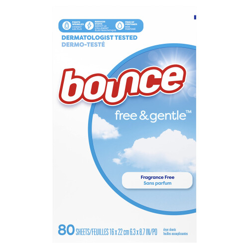 Fogli ammorbidenti Bounce Free & Gentle, 80 pezzi 2