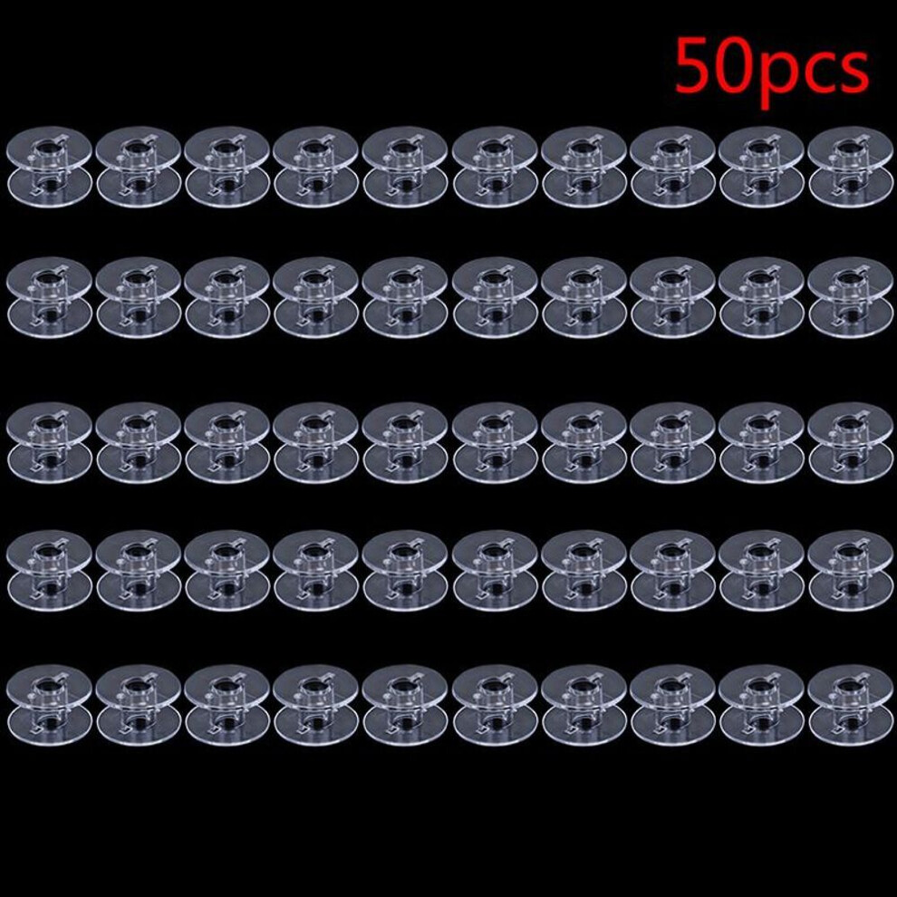 (P50) 10/50pcs Practical Threads Bobbins Accessories Plastic Bobbins Sewing Machine Spools
