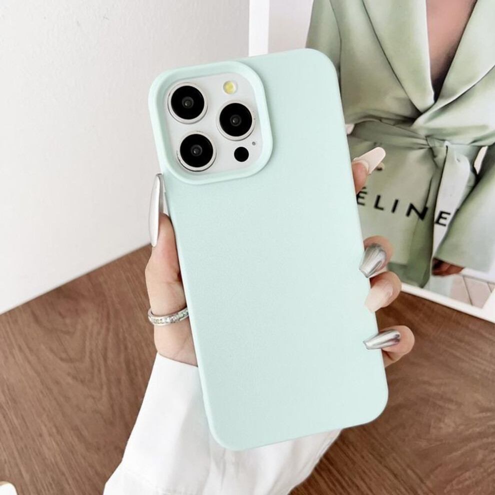 (sky blue, iPhone 13 Pro) Luxury Tpu Soft Phone Case for iPhone 16 Plus 15 14 13 12 Pro Max 11 Solid Color Matte Shockproof Cover Coque