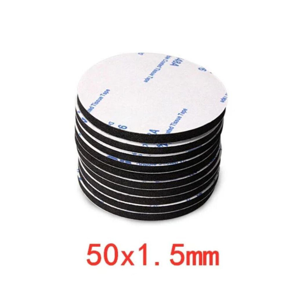 (black, 50&1.5MM) Traceless double-sided adhesive velcro carpet tablecloth anti slip sticker bed sheet sofa cushion fixing velcro accessories installation fixing pad