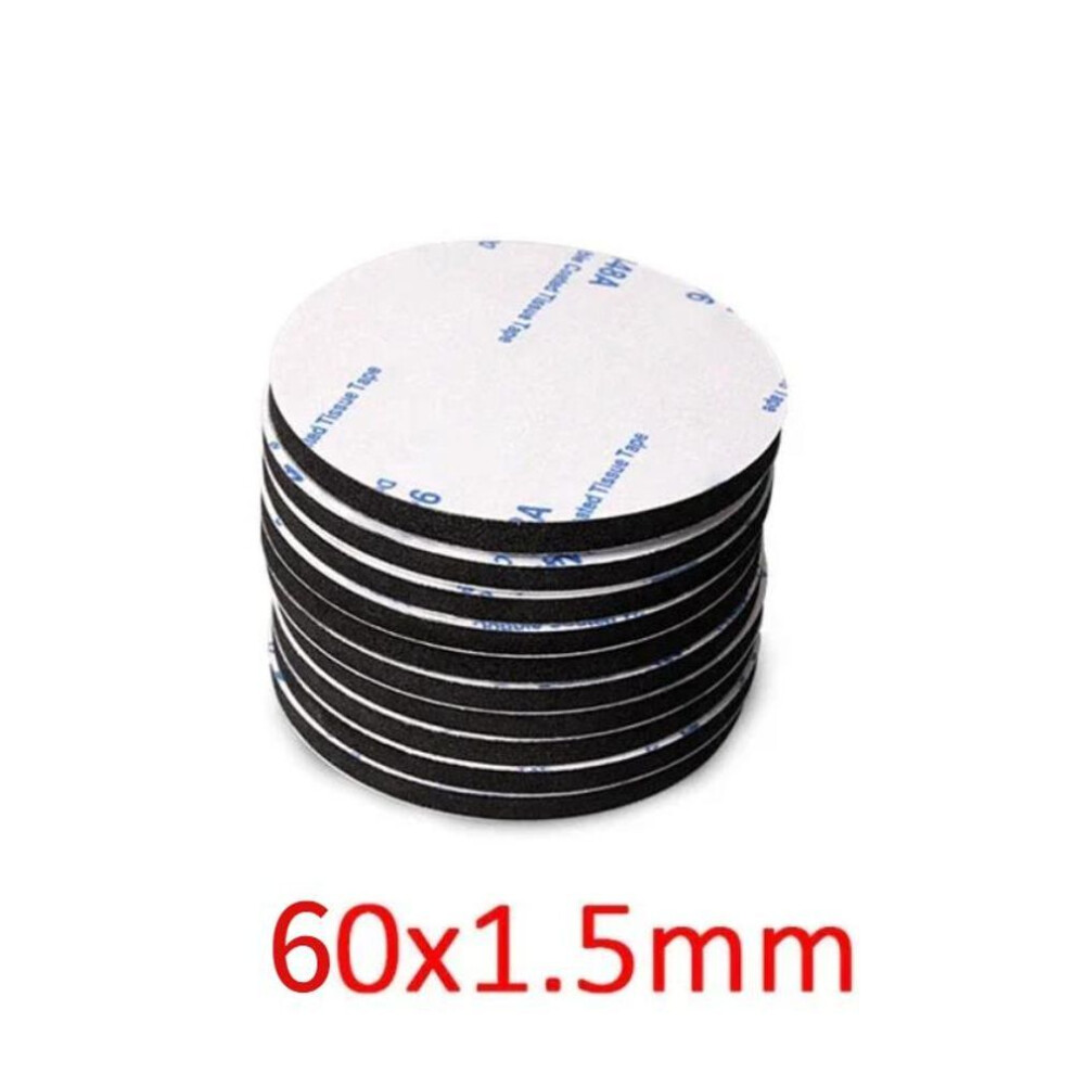 (black, 60&1.5MM) Traceless double-sided adhesive velcro carpet tablecloth anti slip sticker bed sheet sofa cushion fixing velcro accessories installation fixing pad