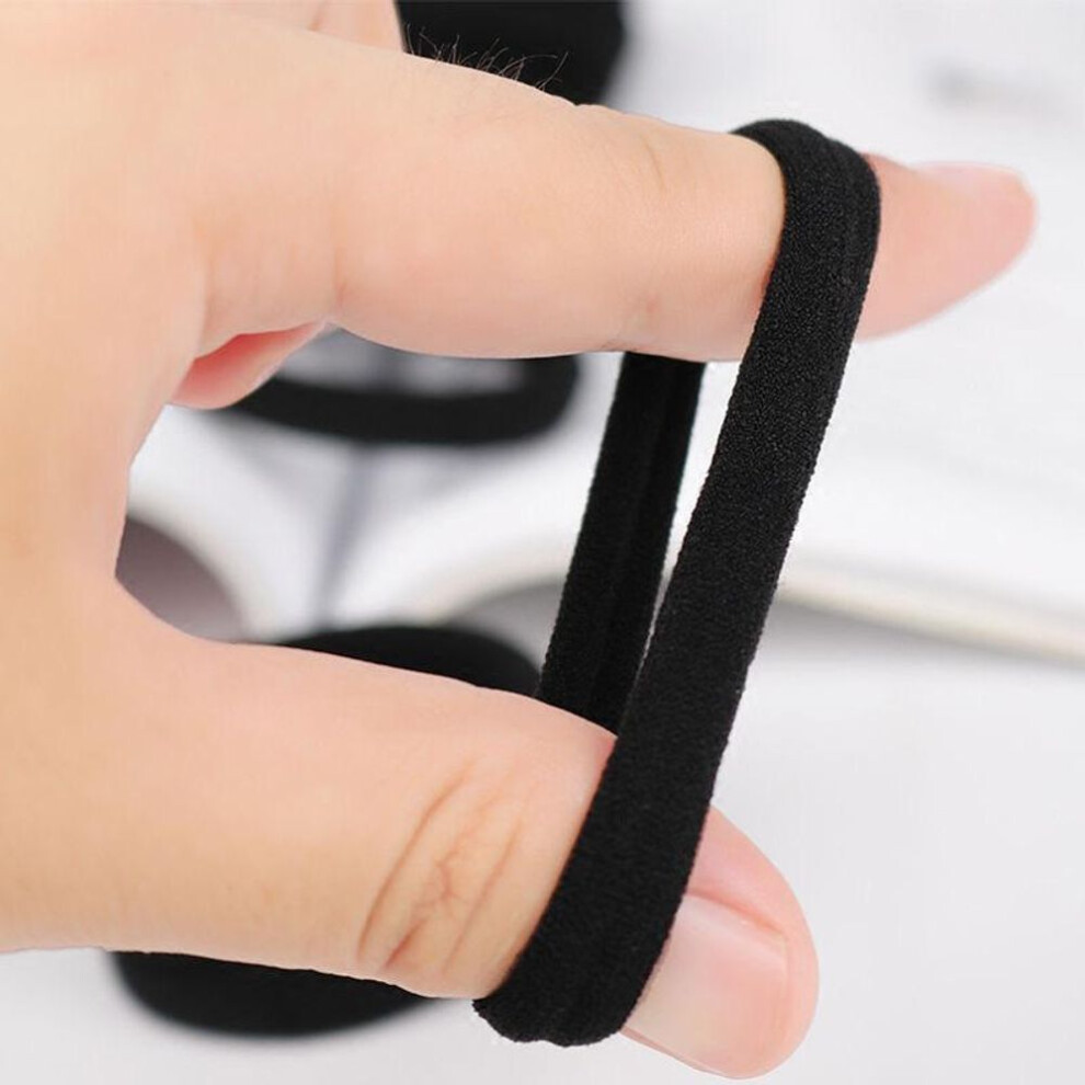 (20Pcs) Black Hair Bands For Women Girls Hairband Hair Ties Accessorie