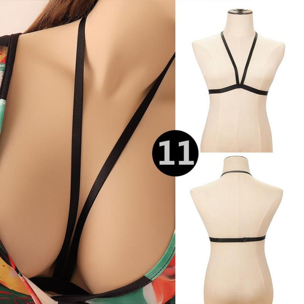 (11) New Pentagram Belt Sexy Ladies Women Body Harness Bra Chest Bondage Lingerie Bra Gothic Garter Belt Suspenders Harness Lingerie