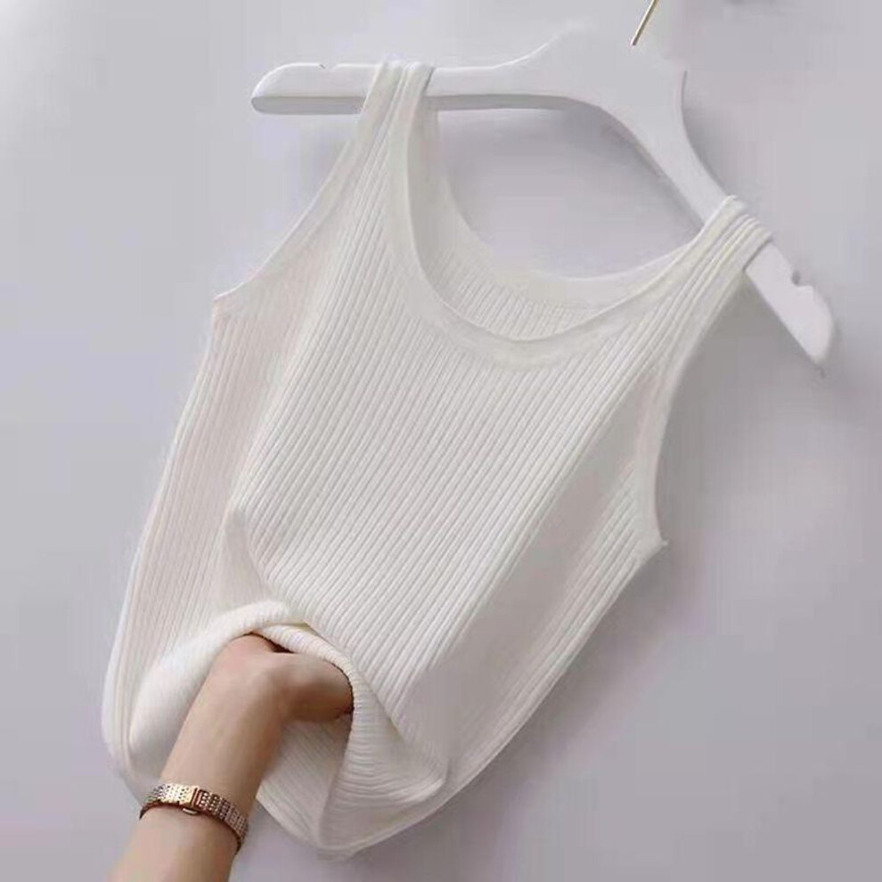 (XXXXXL, white) Crop Tops Sexy Lingerie Tank Tops Women Summer Camisole Black White Top Y2k Undershirt Sleep Vest Bralette Plus Size Camis