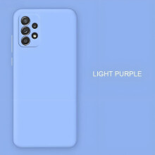 (purple, Samsung A52/A52S 5G) Upgrade Camera Protector Liquid Silicone Phone Case For Samsung Galaxy S24 S23 S22 Ultra S21 S20 FE A16 A15 A55 A34 A53 A35 Original Back Cover Cases