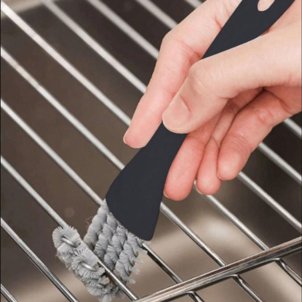 (black) Multipurpose Grill Cleaning Brush Durable Plastic Barbecue Scrubber For Bbq Grill, Stove, Pot, Countertop Deep Clean Kitchen Groove