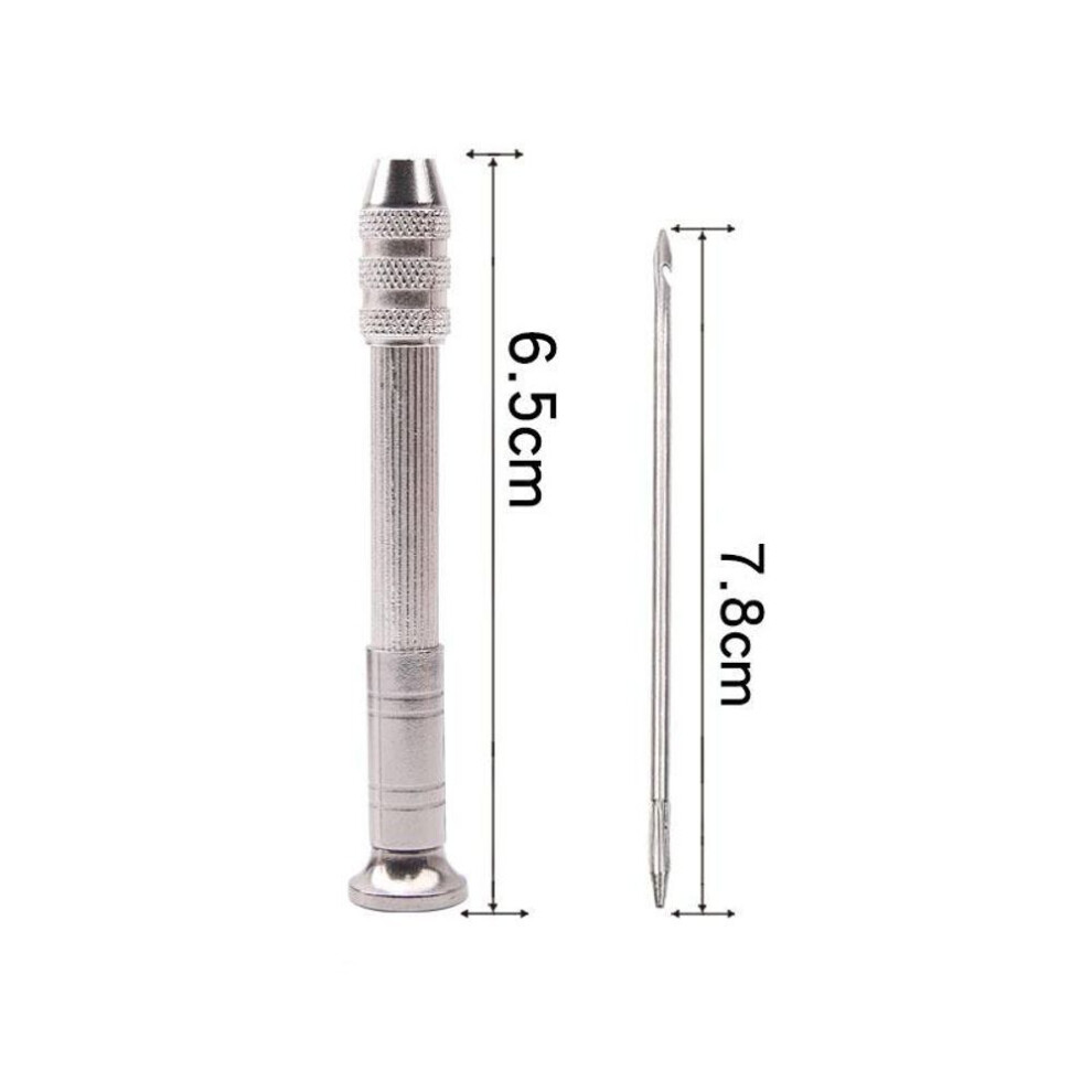 (as the picture, 2Pcs-A) Leather Sewing Awl Set Replaceable Multifunctional Shoes Repair Tool Kit Punch Stitching Needles Diy Sewing Leathercraft