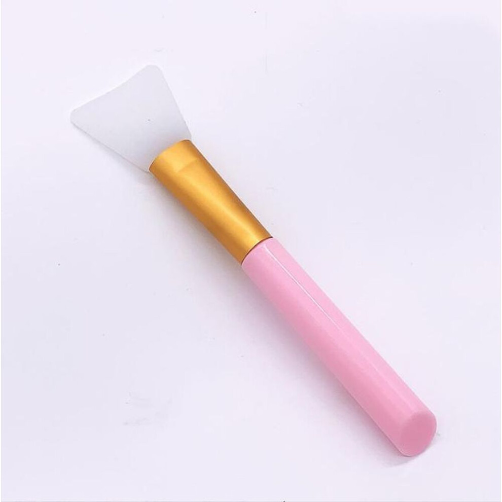 (pink) Silicone Professional Facial Face Mask Mud Mixing Skin Care Beauty Makeup Brush