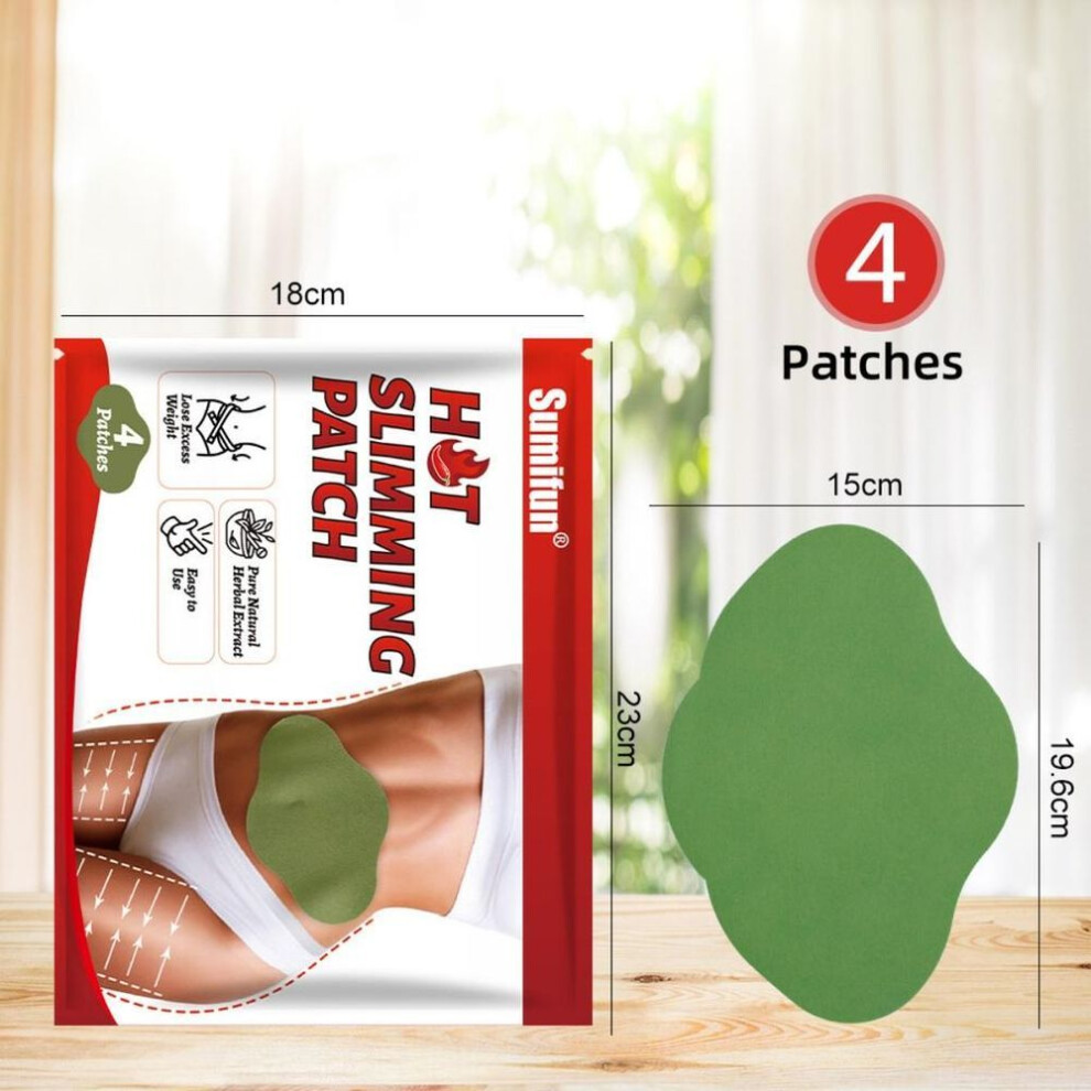 (1bag/4Pcs) Sumifun Waist Slimming Patch For Weight Loss And Shaping - Lazy Navel Patch For A Beautiful Figure