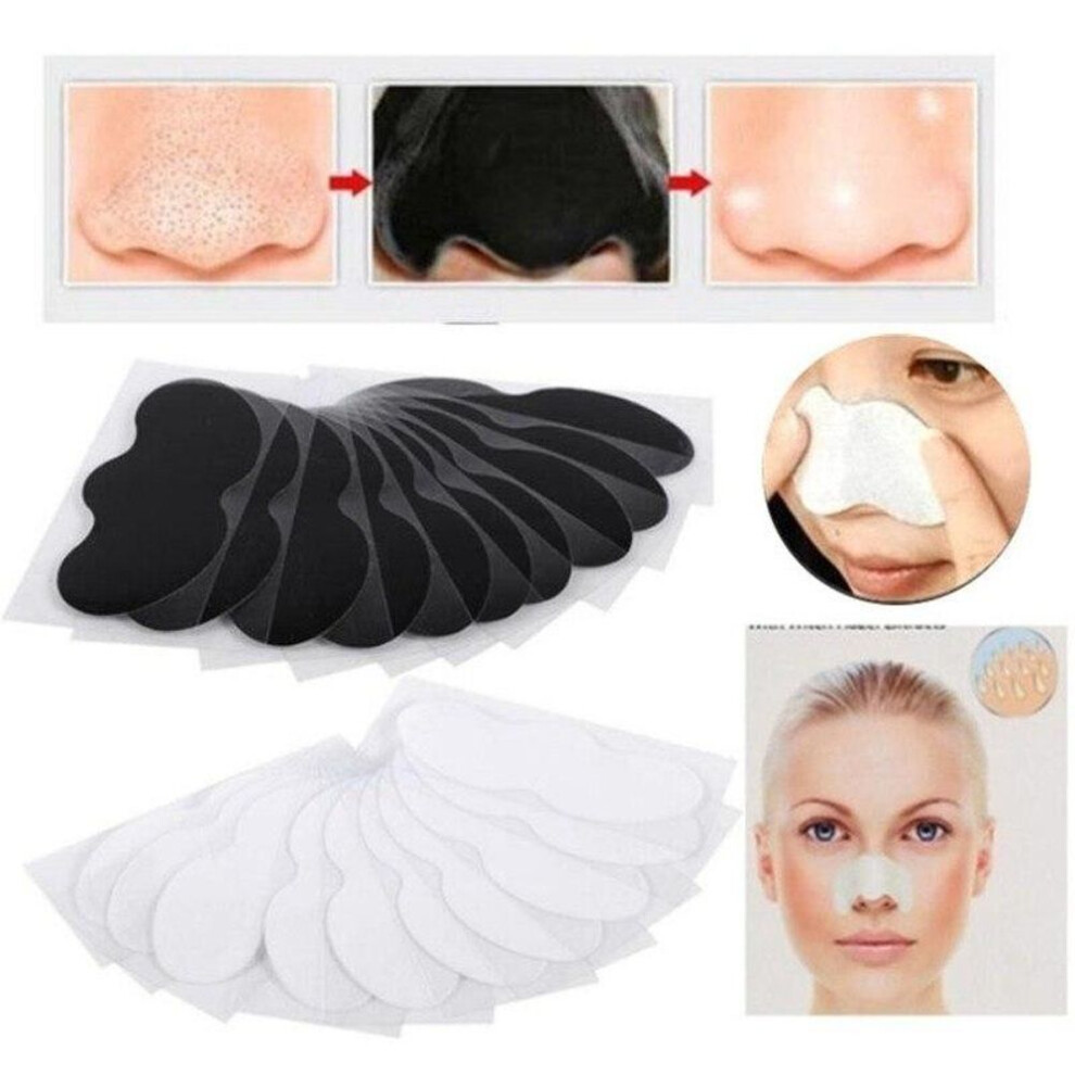 (50PCS) Nose Blackhead Remover Mask Deep Cleansing Skin Care Shrink Pore Acne Treatment Mask Nose Black Dots Pore Clean Strips
