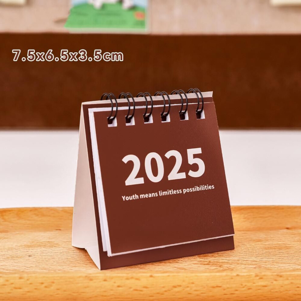 (red) 2024.8.-2025.12 Calendar Simple Mini Desk Calendar Kawaii To Do List Daily Schedule Table Planner Home Office Stationery Supplies