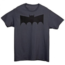 Batman 853654-5xlarge Mens 50s Retro Angular Symbol T-Shirt, Grey - 5XL
