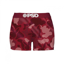 Playboy 867947-small Playboys Scarlet Gold PSD Boy Shorts Underwear, Red - Small