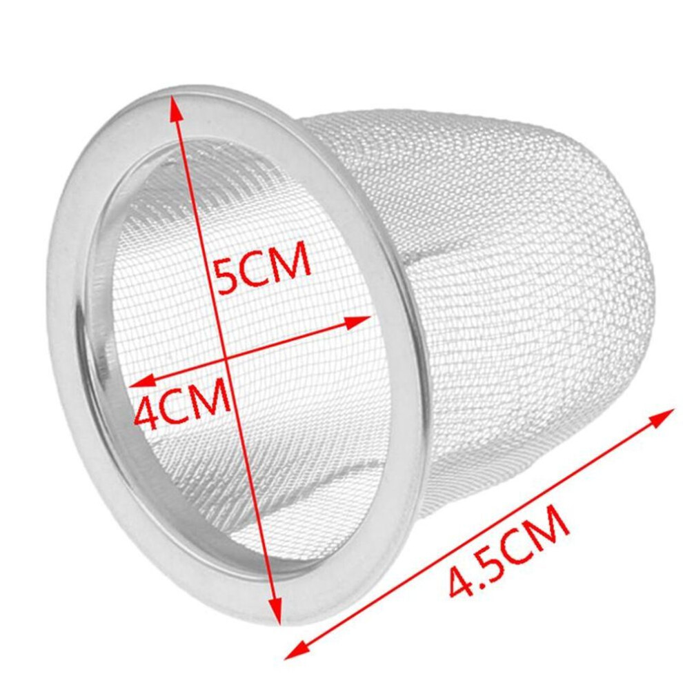 (Outer diameter 5CM) Reusable Stainless Steel Mesh Tea Infuser Strainer Teapot Tea Leaf Spice Filter