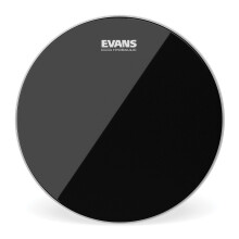 Cabe   as de tambor de Evans - Tom Black Hydraulic Black Drumhead de 8 polegadas