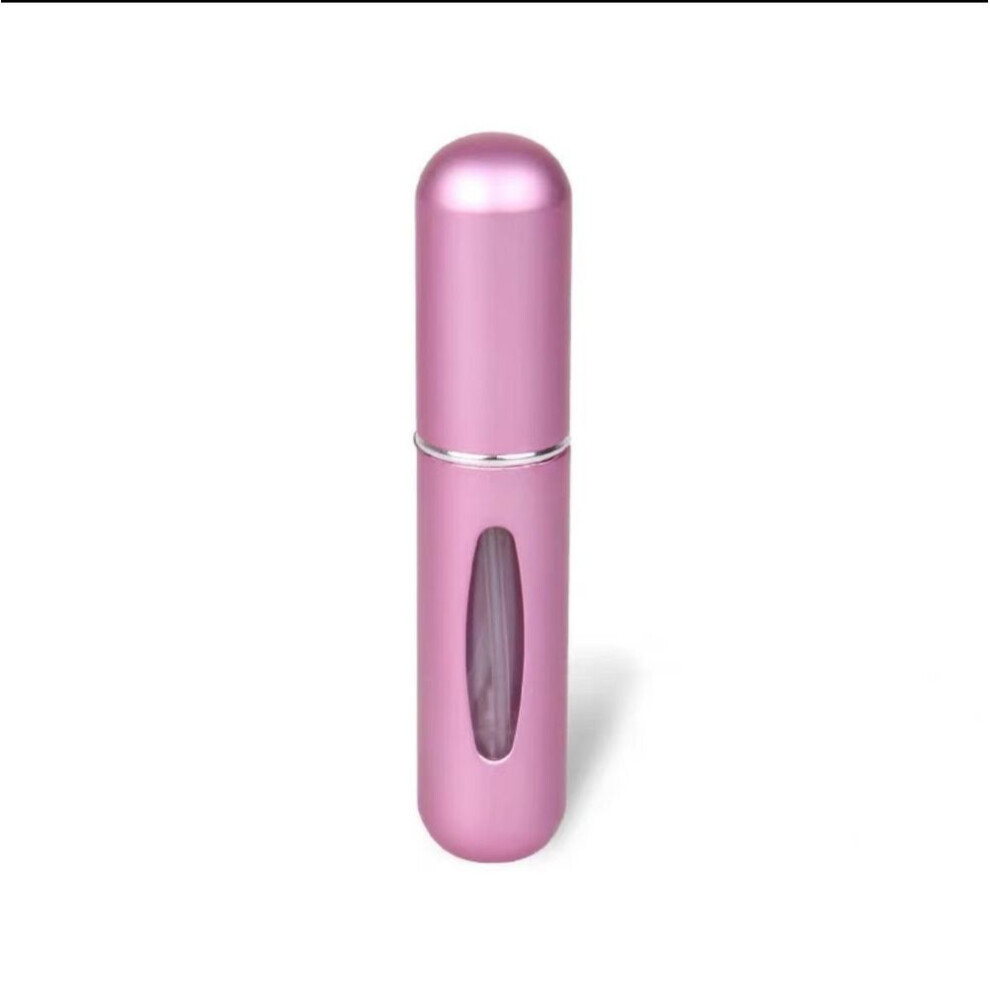 (pink) 5 Ml Perfume Atomizer Bottle,bottom Filled Perfume Bottle Perfume Plastic Liner Cosmetics Pressed Spray Bottles