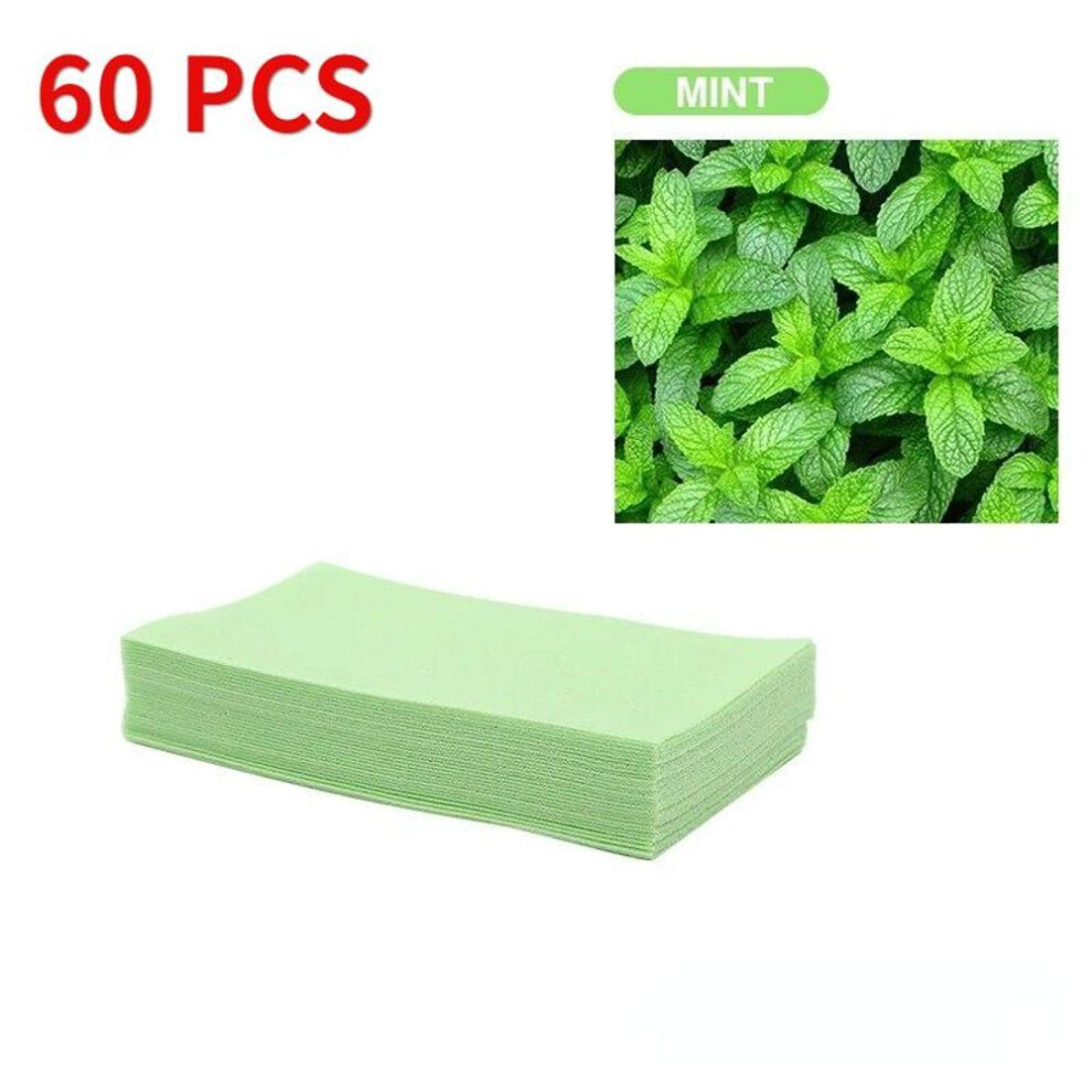 (green, 60pcs) Toilet Cleaner Sheet for Mopping Floor Toilet Cleaning Hygiene Toilet Deodorant Yellow Dirt Toilet Cleaning Tool