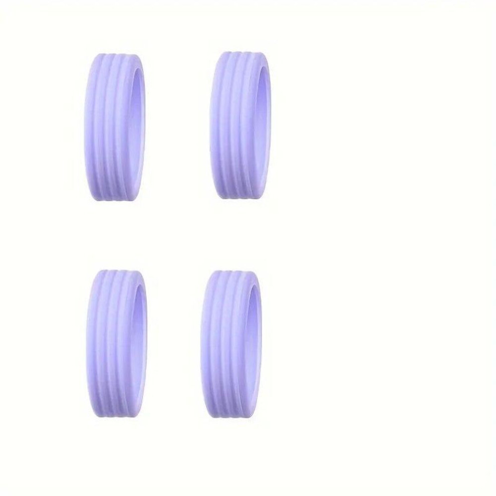 (purple, 4PCS) 4/8pcs Luggage Wheels Protector Silicone Wheels Caster Shoes Travel Luggage Suitcase Reduce Noise Wheels Cover Accessories