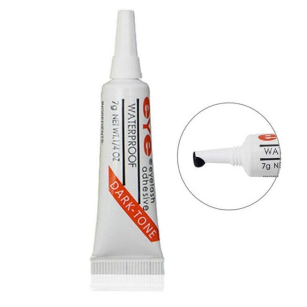 (black) 1pc False Eyelashes Makeup Waterproof  Adhesive False Eyelash Glue Clear-white Dark-black Waterproof Eye Lash Black White Fashion Makeup Tools