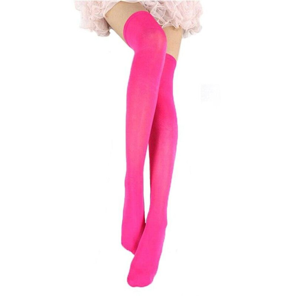 (rose, 1Pair) 1Pair Women Sexy Warm Thigh High Stockings Over Knee Socks Velvet Calze Stretch Stocking Temptation Medias Overknee Long Socks