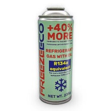 FreezeECO R12/R134a Aircon AC Refill Top-Up Refrigerant Gas&Oil 400ml