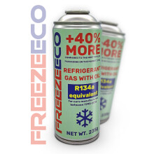 FreezeECO R12/R134a Aircon AC Refill Top-Up Refrigerant Gas&Oil 400ml