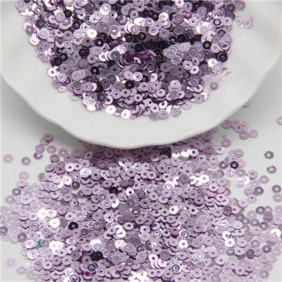 (Light Purple  5mm 1000pcs) 3mm 4mm 5mm 6mm Sequin Flat Round Loose Sequins Crafts Paillette Sewing Clothes Decoration Diy Accessory Lentejuelas Para Coser