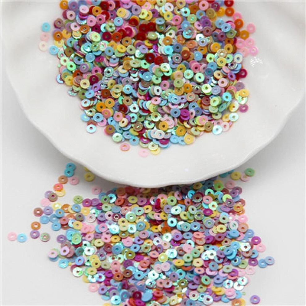 (ab Mix  6mm 750pcs) 3mm 4mm 5mm 6mm Sequin Flat Round Loose Sequins Crafts Paillette Sewing Clothes Decoration Diy Accessory Lentejuelas Para Coser