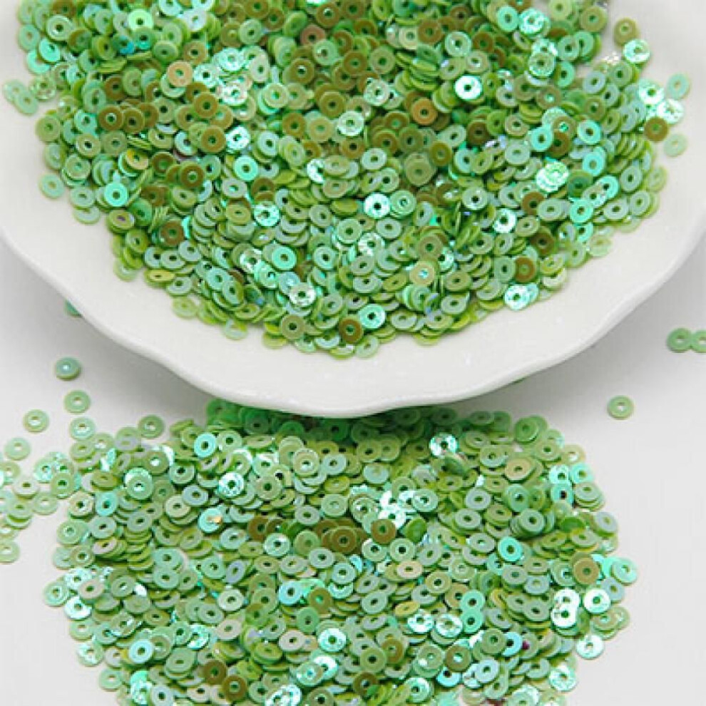 (ab Green  5mm 1000pcs) 3mm 4mm 5mm 6mm Sequin Flat Round Loose Sequins Crafts Paillette Sewing Clothes Decoration Diy Accessory Lentejuelas Para Coser