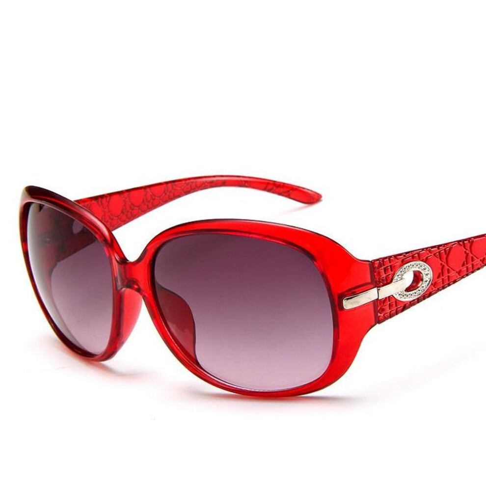 (red) Sunglasses Elegant Rhinestone Ladies Women Sun Glasses Female Sunglasses Non-Polarized Fashion Accessory 