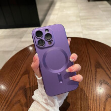 (purple, For iPhone 11Pro Max) Luxury Magsafe Wireless Charge Case For iPhone 16 15 14 13 12 11 Pro Max X XR Xs Max 7 8 Plus SE 2020 2022 Soft Magnetic Bumper Cover