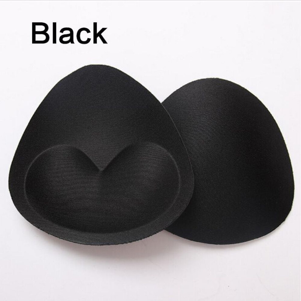 (black, One Size) 1 Pair Women's Breast Push Up Pad Silicone Bra Underwear Pad Nipple Cover Stickers Patch Bikini Insert Swimsuit Accessories