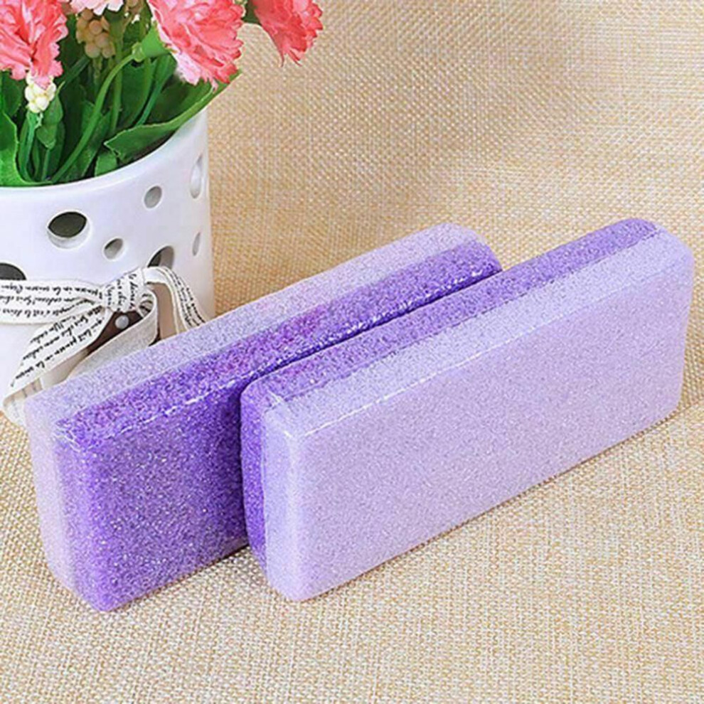(purple, 13*5*2.5CM) Whetstone Purple Foot Pumice Sponge Callus Exfoliate Stone Hard Skin Remove Pedicure Scrubber Body Skin Care Tool Whetstone