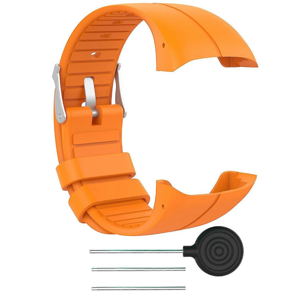 (Orange, One Size) Watch Strap For Polar M400/Polar M430, Silicone Replacement Band Sport Strap(1Pcs ) 5062994768545