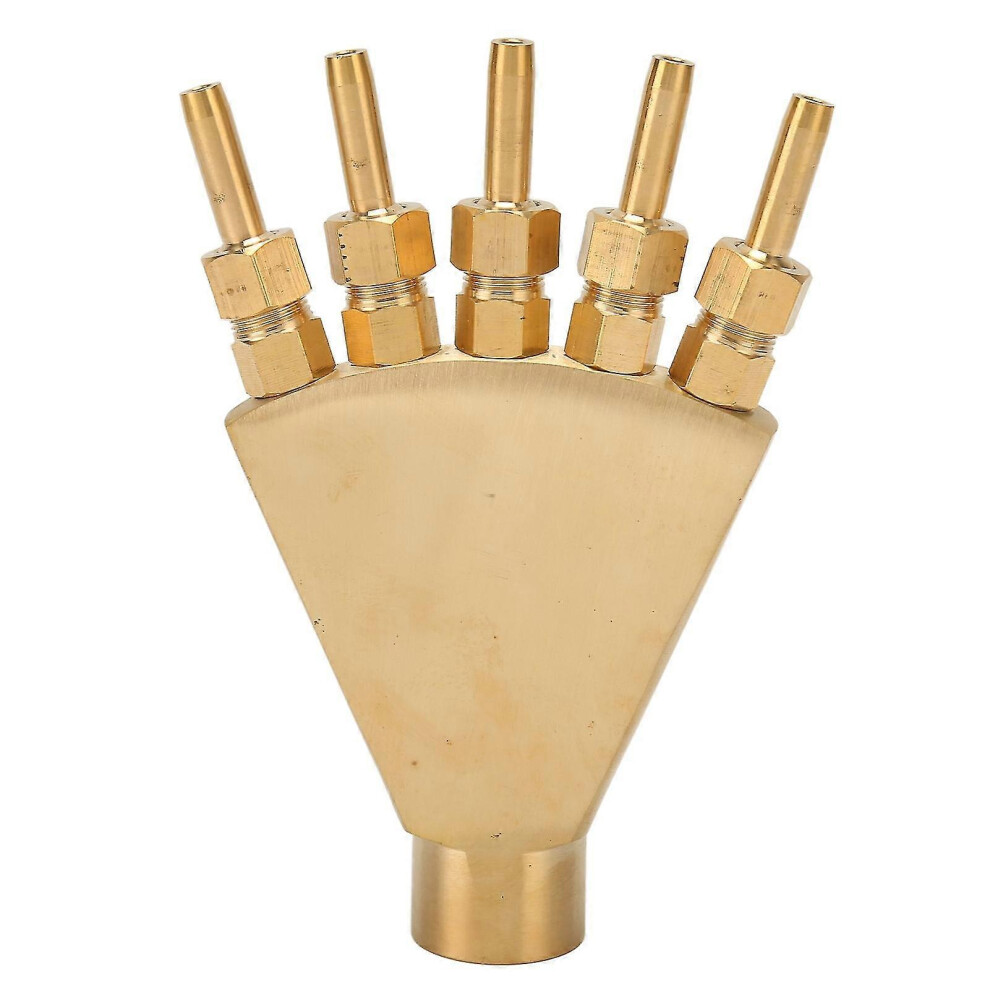 (As Show, One Size) Adjustable Phoenix Tail Scattering Fountain Nozzle All Copper Phoenix Tail Fountain Nozzle Sprinkler G3/4 Inch Garden Fountain Noz 5063595986000