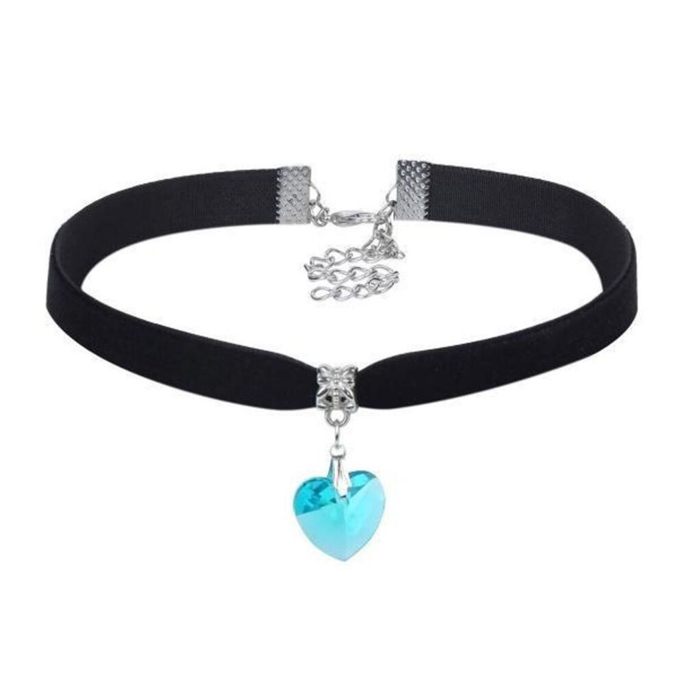 (sky blue) Trendy Choker Velvet Necklace Punk Retro Gothic Necklace For Women