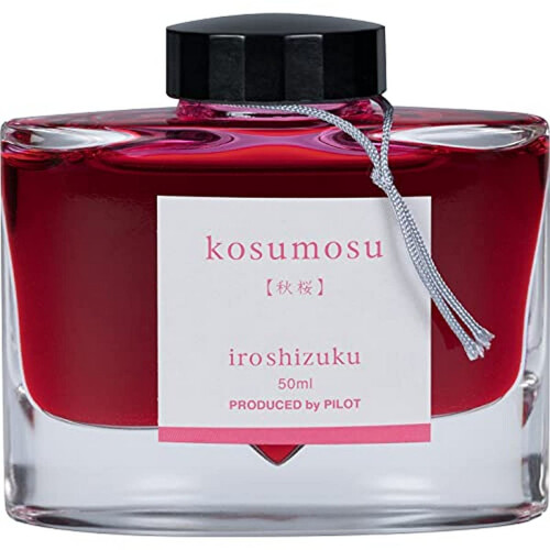 PILOT Iroshizuku Μποτίλια Μελάνι Στυλό, Kosumosu, Λουλούδι Κόσμου (Ροζ) 50ml