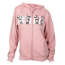 Minnie Mouse 872749-xlarge Women Classic Sketches Dusty Rose Zip-Up Hoodie, Pink - Extra Large