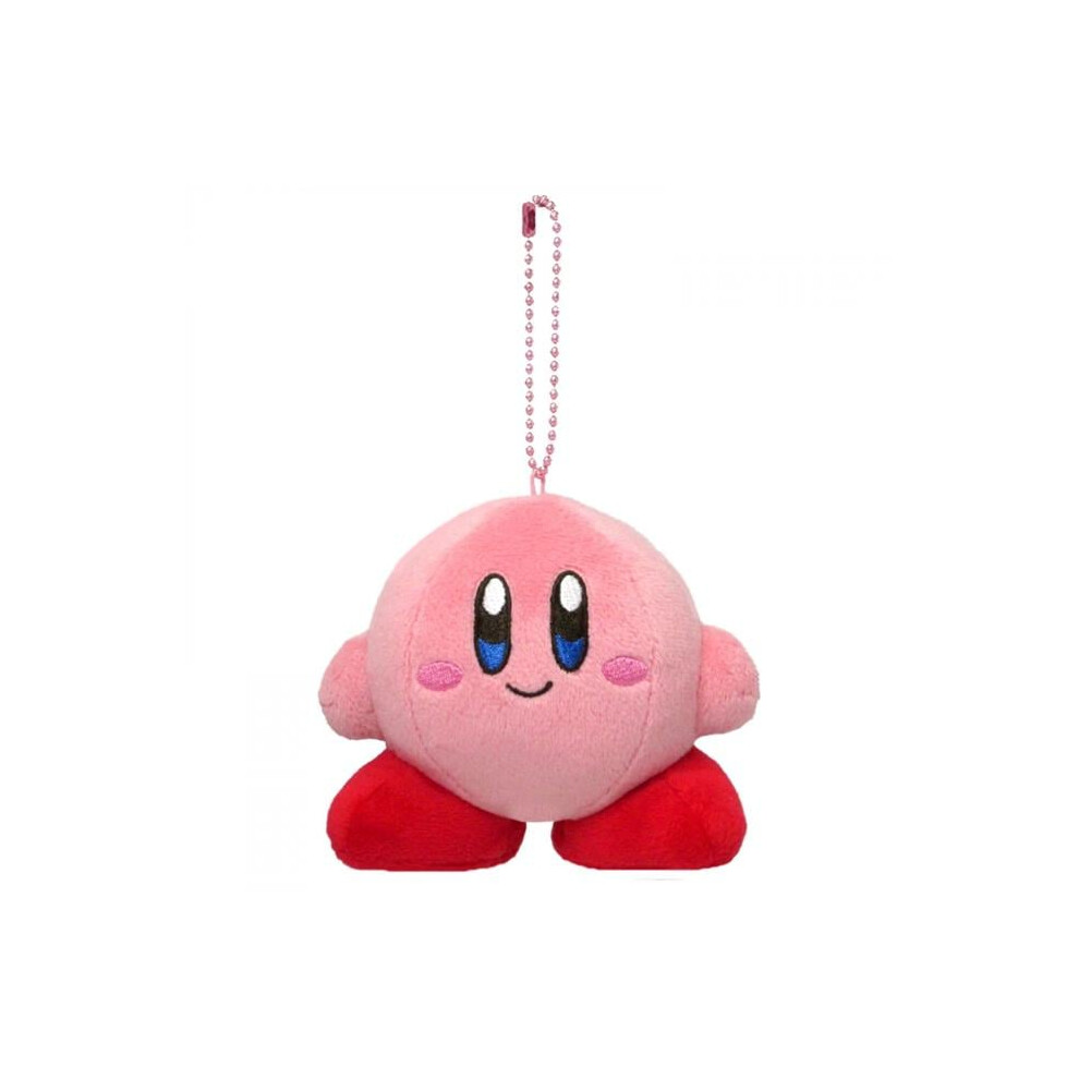 Photos - Other Toys Kirby 863717 3.5 in. Standard Pose Dangler Plush Toy with Chain, Pink