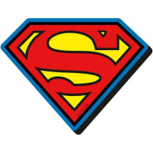 Superman 875248 Superman Classic Logo Chunky Magnet, Blue & Red