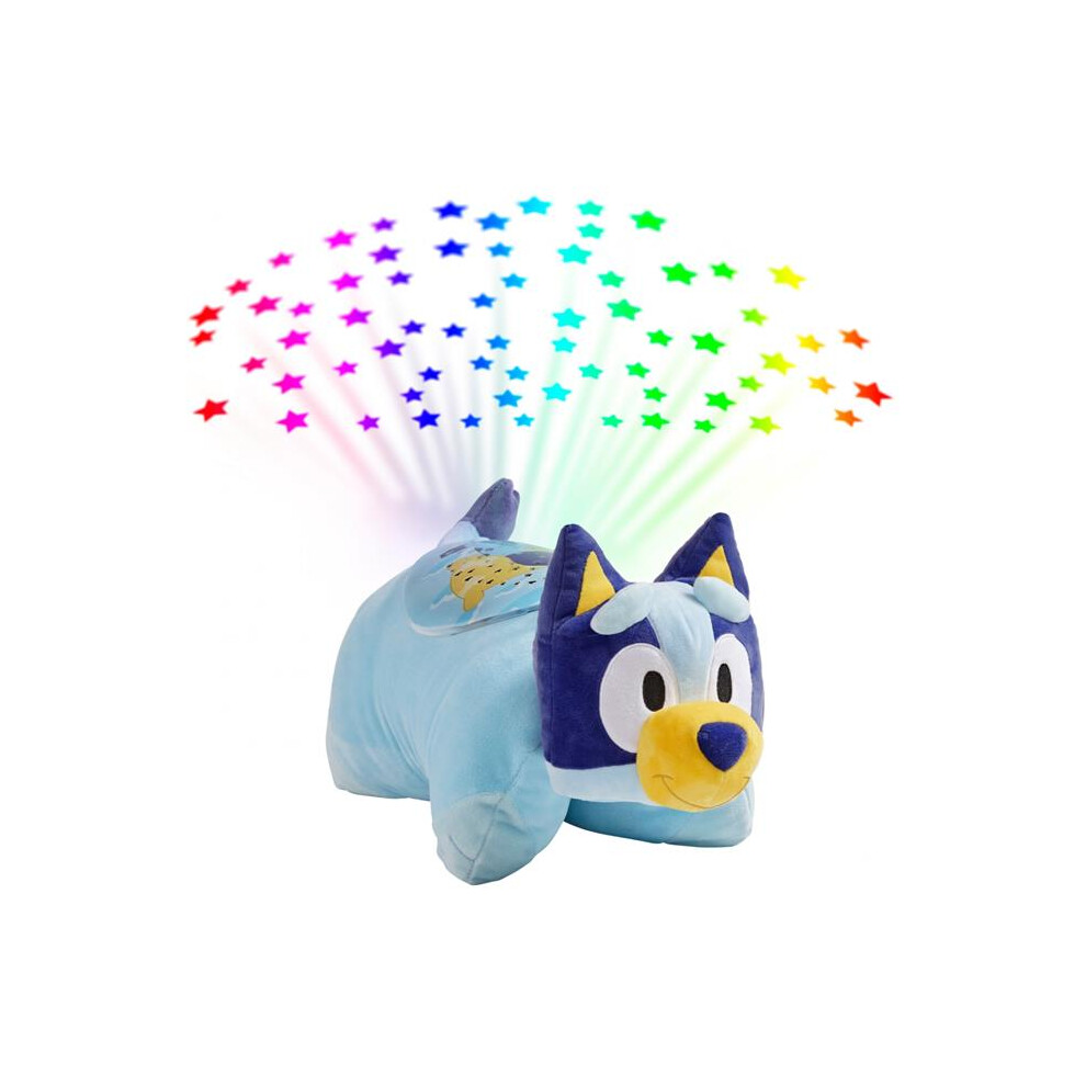 Photos - Other Toys Bluey 875353 Bluey Sleeptime Lites Pillow Pet Plush Toy with Light Projector