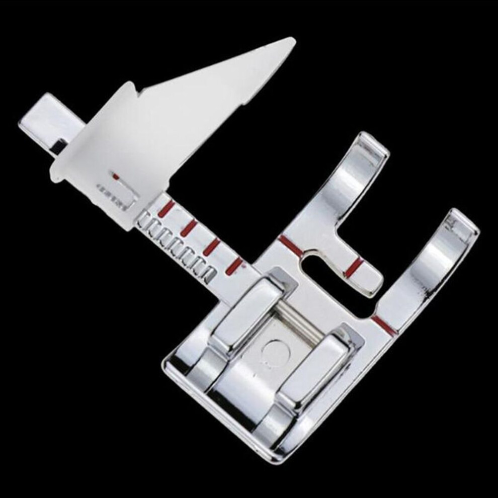 (silver, one size) Diy Motion Ruler Presser Foot Sewing Machine Domestic Craft Rolled Hem Feet