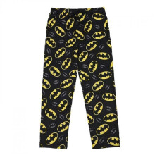 Batman 872340-large Batman Classic Logo All Over Print Sleep Pant, Black - Large