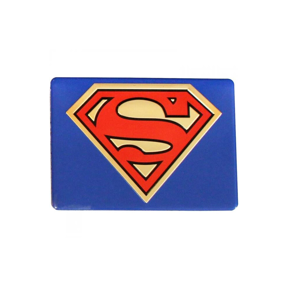 Superman 873050 Superman Classic Logo Metal Magnet, Multi Color