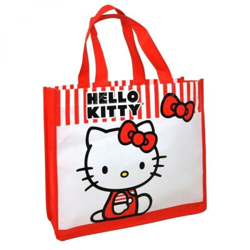 Hello Kitty Hello Kitty 875790 Hello Kitty Striped Tote Bag