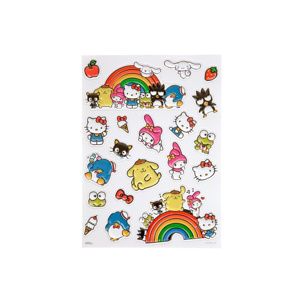 Hello Kitty 865300 Hello Kitty & Friends Sanrio Raised Sticker Sheet
